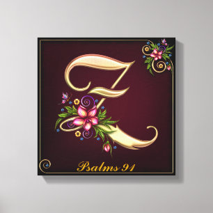 Monogram Z Premium Wrapped Canvas (Gloss) Leinwanddruck