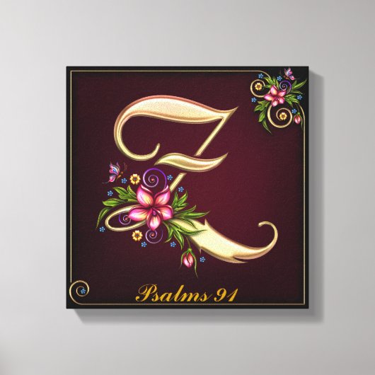 Monogram Z Premium Wrapped Canvas (Gloss) Leinwanddruck (Vorderseite)