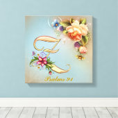 Monogram Z Premium Wrapped Canvas (Gloss) Leinwanddruck (Insitu (Holzboden))