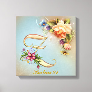 Monogram Z Premium Wrapped Canvas (Gloss) Leinwanddruck