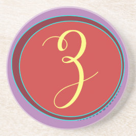 Monogram Z Sandstone Untersetzer