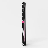 Monogram Zebra Print iPhone Case-Mate iPhone Hülle (Hinten/Links)