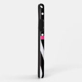 Monogram Zebra Print iPhone Case-Mate iPhone Hülle (Hinten/Rechts)