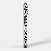 Monogram Zebra Print iPhone Hülle (Rechte Seite)