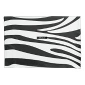 Monogram Zebra Schwarz/Weiß Streifen Printmuster Kissenbezug (Vorderseite)