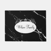 Monogram-Zuhause-Begrüßungsmatten mit kleinem Fami Fußmatte (Vorderseite)