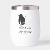 Monograme aus Gold und Schwarz (Rückseite)