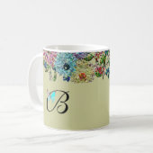 Monogramed Bejeweled Tasse (Vorderseite Links)