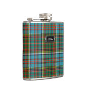 Monogramed Clan-Andersontartan-karierte Flasche Flachmann (Rechts)
