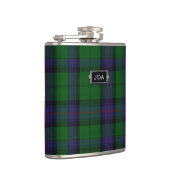 Monogramed Clan-Armstrongtartan-karierte Flasche Flachmann (Rechts)