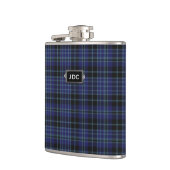 Monogramed Clan-Clarktartan-karierte Flasche Flachmann (Links)