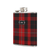 Monogramed Clan Cunningham Tartan-karierte Flasche Flachmann (Links)