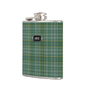 Monogramed Clan Currie Tartan-karierte Flasche Flachmann (Links)