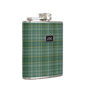 Monogramed Clan Currie Tartan-karierte Flasche Flachmann (Rechts)