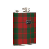 Monogramed Clan Drummond Tartan-karierte Flasche Flachmann (Rechts)