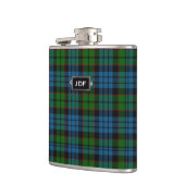 Monogramed Clan Fletcher Tartan-karierte Flasche Flachmann (Links)