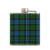 Monogramed Clan Fletcher Tartan-karierte Flasche Flachmann (Rückseite)