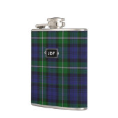 Monogramed Clan Forbes Tartan-karierte Flasche Flachmann (Links)