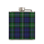 Monogramed Clan Forbes Tartan-karierte Flasche Flachmann (Rückseite)