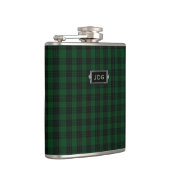 Monogramed Clan-Grahamtartan-karierte Flasche Flachmann (Rechts)