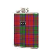 Monogramed Clan-Granttartan-karierte Flasche Flachmann (Links)