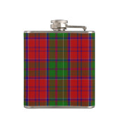 Monogramed Clan-Granttartan-karierte Flasche Flachmann (Rückseite)