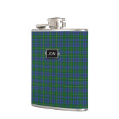 Monogramed Clan-Johnstontartan-karierte Flasche Flachmann (Links)