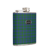 Monogramed Clan-Johnstontartan-karierte Flasche Flachmann (Rechts)