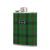 Monogramed Clan Kincaid Tartan-karierte Flasche Flachmann (Links)
