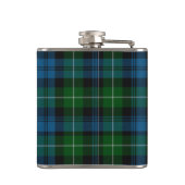 Monogramed Clan Lamont Tartan-karierte Flasche Flachmann (Rückseite)