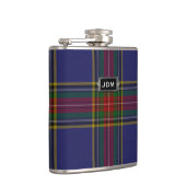 Monogramed Clan MacBeth Tartan Kariert Flask Flachmann (Rechts)