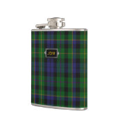 Monogramed Clan MacBride Tartan-karierte Flasche Flachmann (Links)