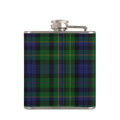 Monogramed Clan MacBride Tartan-karierte Flasche Flachmann (Rückseite)