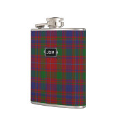 Monogramed Clan MacIntyre Tartan-karierte Flasche Flachmann (Links)