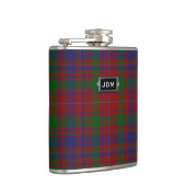 Monogramed Clan MacIntyre Tartan-karierte Flasche Flachmann (Rechts)