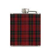 Monogramed Clan MacQueen Tartan-karierte Flasche Flachmann (Rückseite)