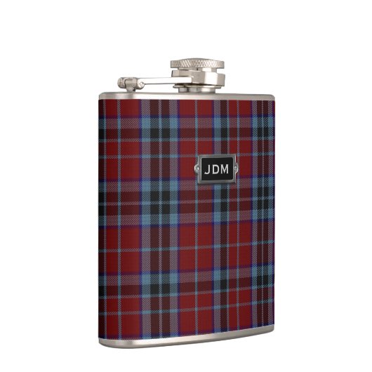 Monogramed Clan MacTavish Tartan Kariert Flask Flachmann (Rechts)