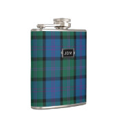 Monogramed Clan MacThomas Tartan Kariert Flask Flachmann (Rechts)