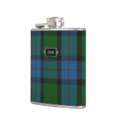 Monogramed Clan MacWilliam Tartan-karierte Flasche Flachmann (Links)