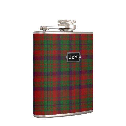 Monogramed Clan Matheson Tartan-karierte Flasche Flachmann (Rechts)