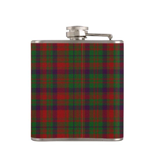 Monogramed Clan Matheson Tartan-karierte Flasche Flachmann (Rückseite)