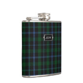 Monogramed Clan-Murraytartan-karierte Flasche Flachmann (Rechts)