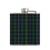 Monogramed Clan-Murraytartan-karierte Flasche Flachmann (Rückseite)
