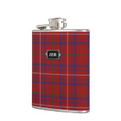 Monogramed Clan-Rosetartan-karierte Flasche Flachmann (Links)