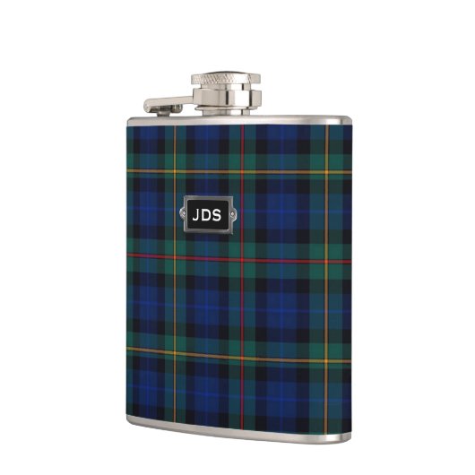 Monogramed Clan-Smithtartan-karierte Flasche Flachmann (Links)