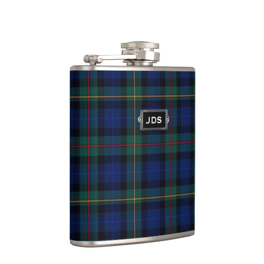 Monogramed Clan-Smithtartan-karierte Flasche Flachmann (Rechts)
