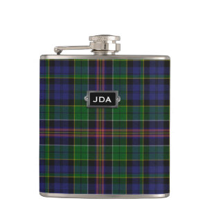 Monogramed ClanAllisontartan-karierte Flasche Flachmann