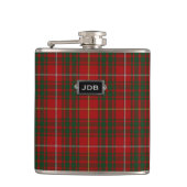 Monogramed ClanBrucetartan-karierte Flasche Flachmann (Vorderseite)