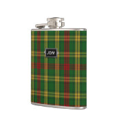 Monogramed ClanMacMillantartan-karierte Flasche Flachmann (Links)