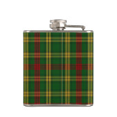 Monogramed ClanMacMillantartan-karierte Flasche Flachmann (Rückseite)